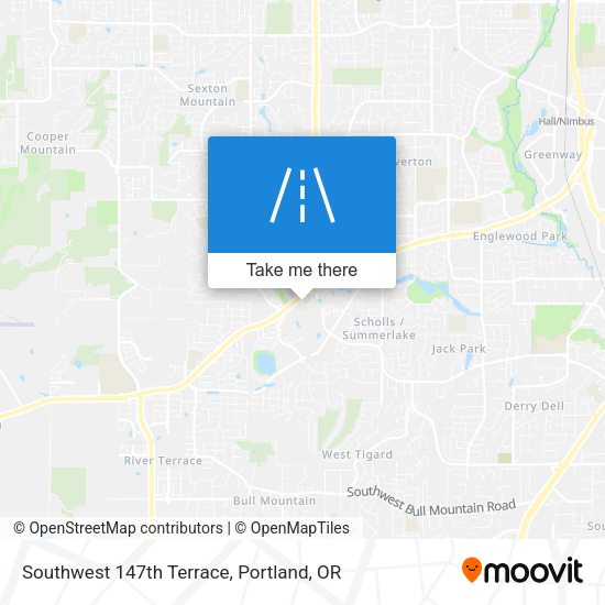 Southwest 147th Terrace map