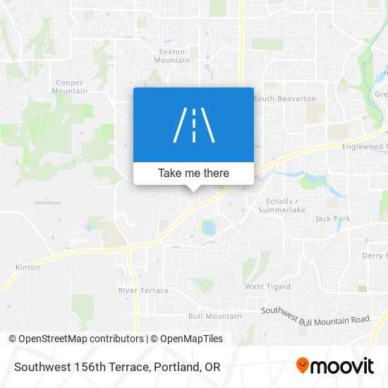 Southwest 156th Terrace map