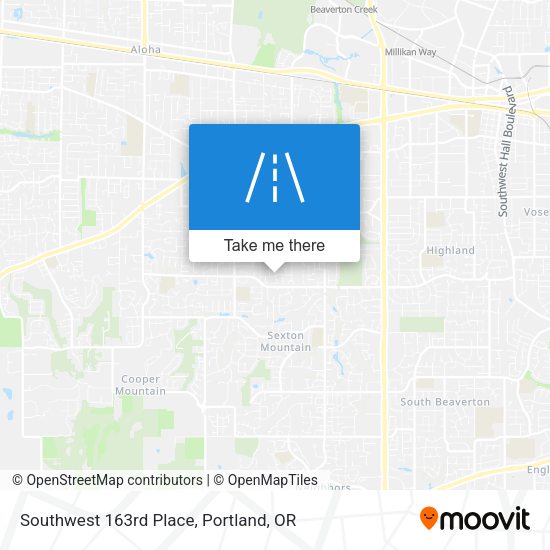 Mapa de Southwest 163rd Place
