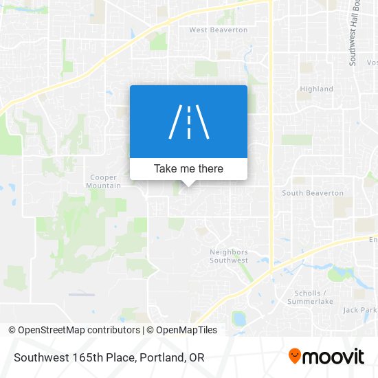 Mapa de Southwest 165th Place
