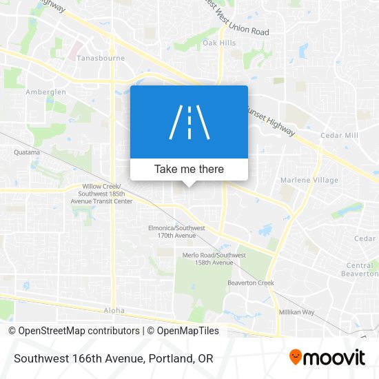 Southwest 166th Avenue map