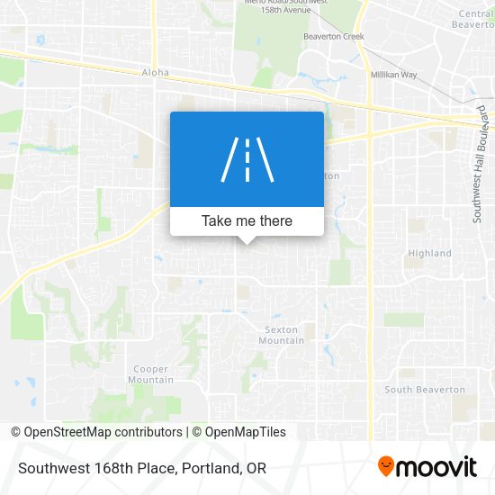 Mapa de Southwest 168th Place