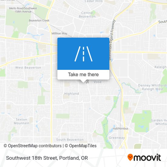 Mapa de Southwest 18th Street