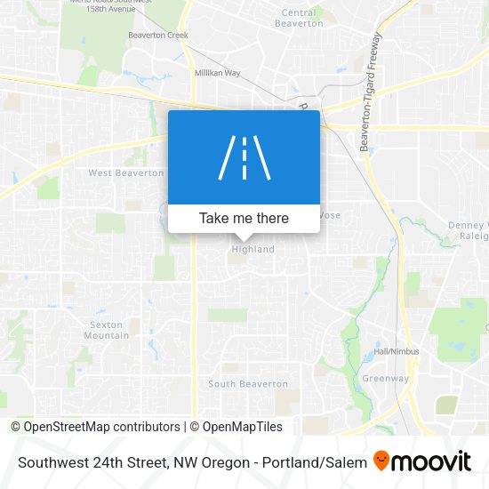 Southwest 24th Street map