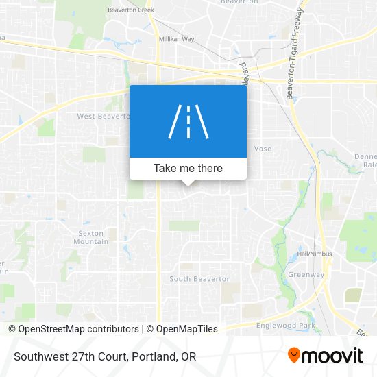 Southwest 27th Court map