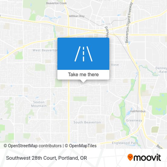 Mapa de Southwest 28th Court