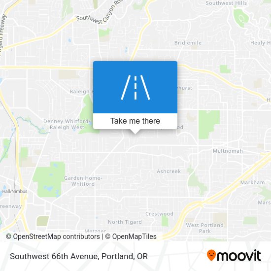 Southwest 66th Avenue map