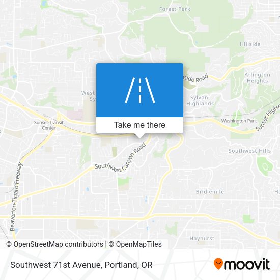 Southwest 71st Avenue map