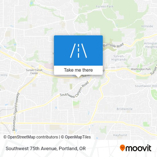 Mapa de Southwest 75th Avenue
