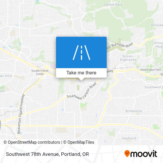 Mapa de Southwest 78th Avenue