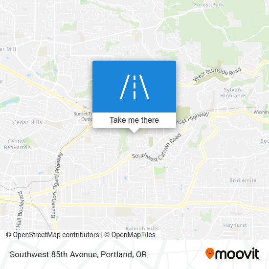 Southwest 85th Avenue map