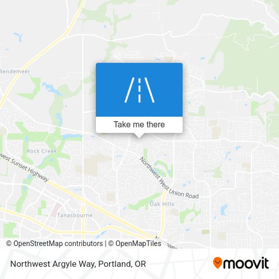 Northwest Argyle Way map