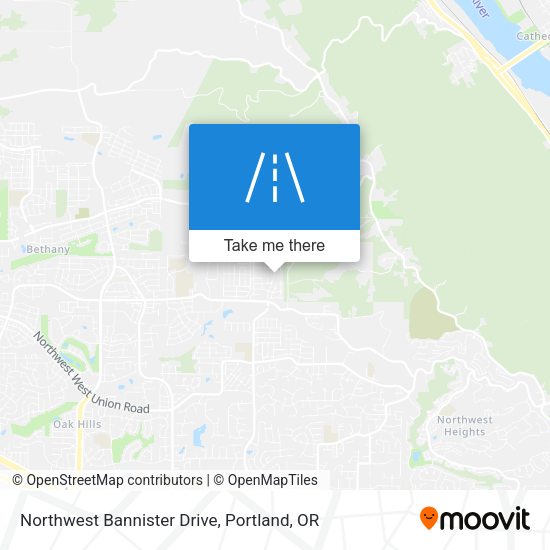 Mapa de Northwest Bannister Drive