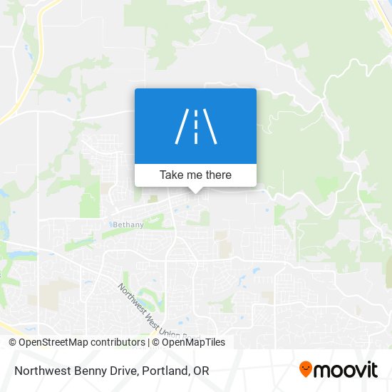 Northwest Benny Drive map