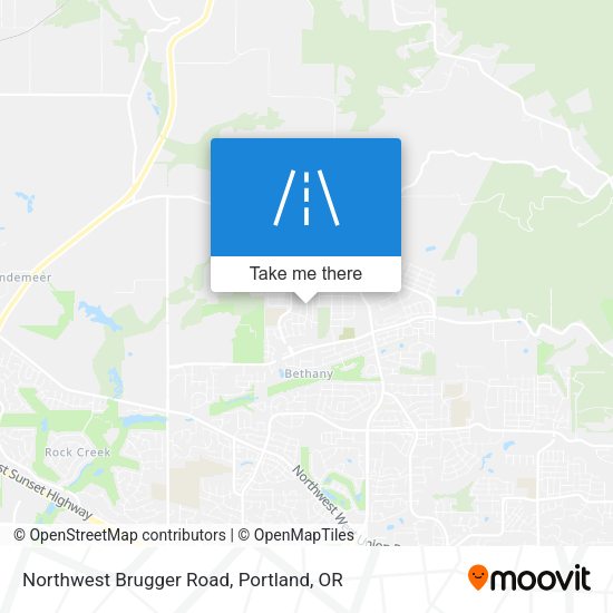 Northwest Brugger Road map