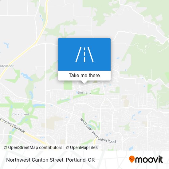 Northwest Canton Street map