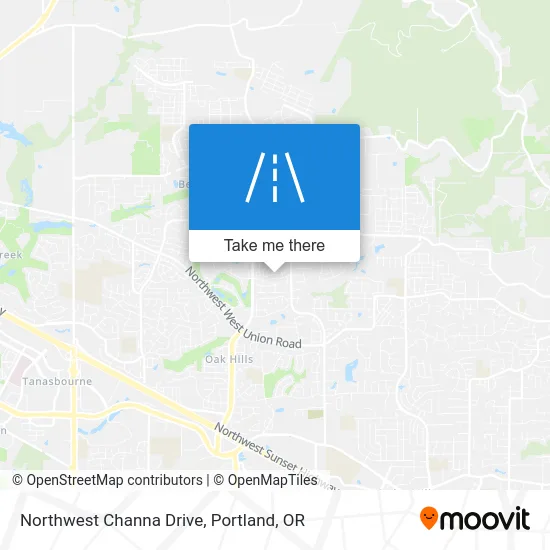 Northwest Channa Drive map