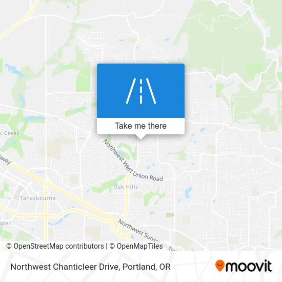 Northwest Chanticleer Drive map