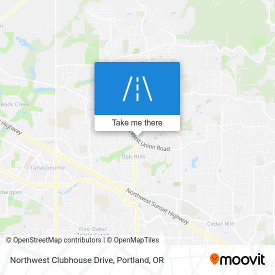 Northwest Clubhouse Drive map