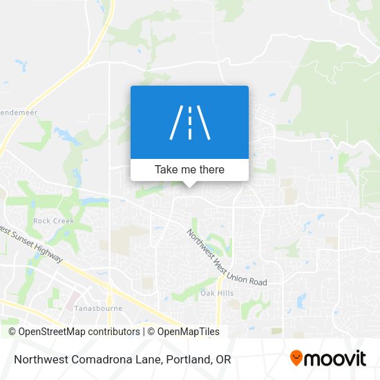 Northwest Comadrona Lane map