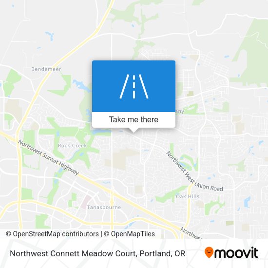 Mapa de Northwest Connett Meadow Court