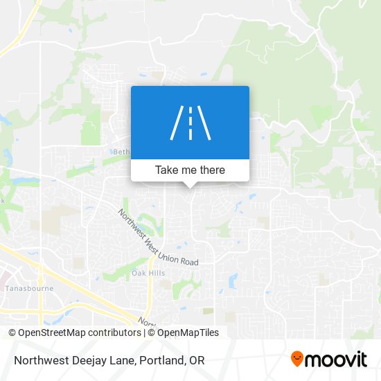 Northwest Deejay Lane map