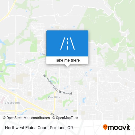 Northwest Elaina Court map