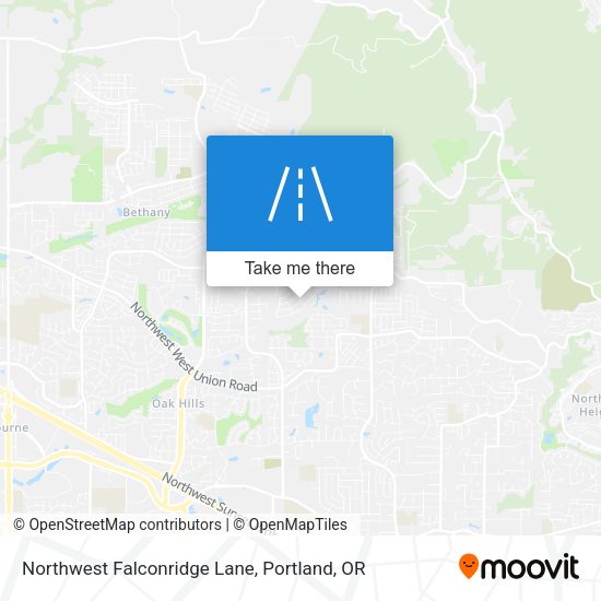 Northwest Falconridge Lane map