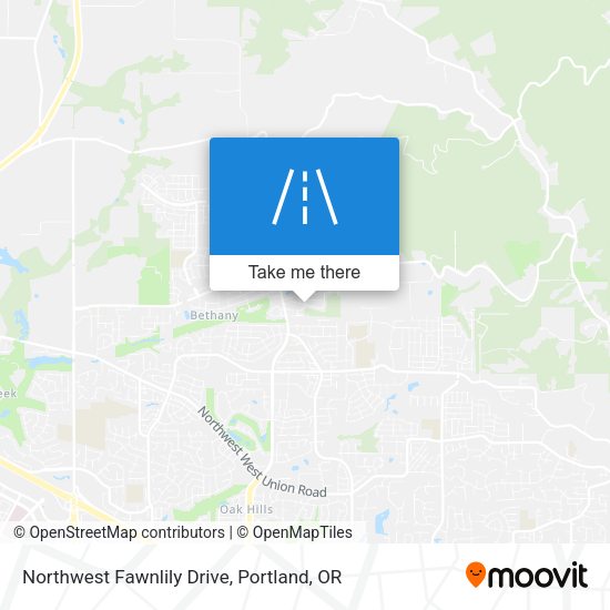 Northwest Fawnlily Drive map