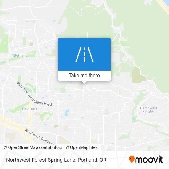 Mapa de Northwest Forest Spring Lane