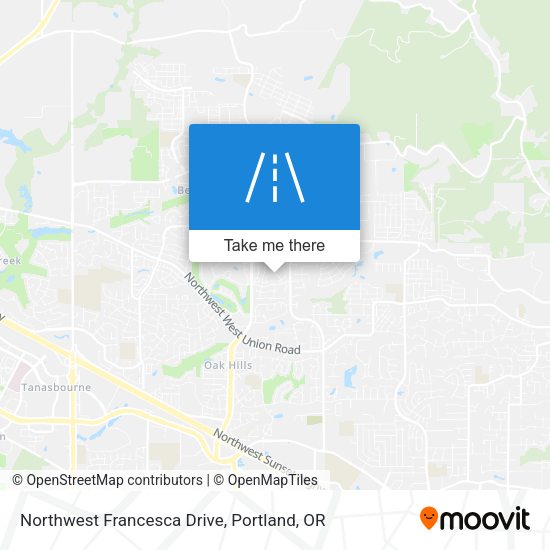 Northwest Francesca Drive map