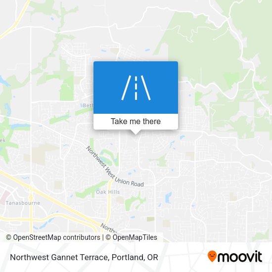 Northwest Gannet Terrace map