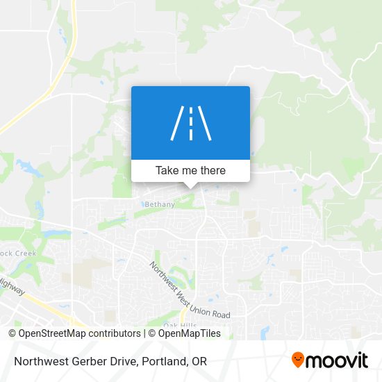 Mapa de Northwest Gerber Drive