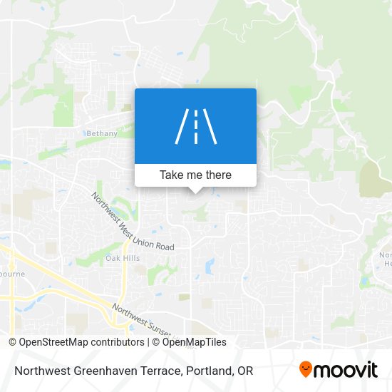 Northwest Greenhaven Terrace map