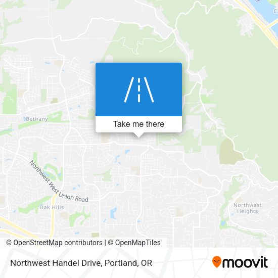 Northwest Handel Drive map