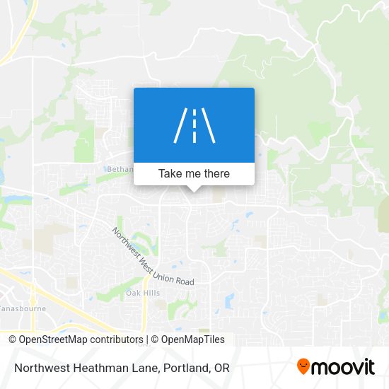 Northwest Heathman Lane map