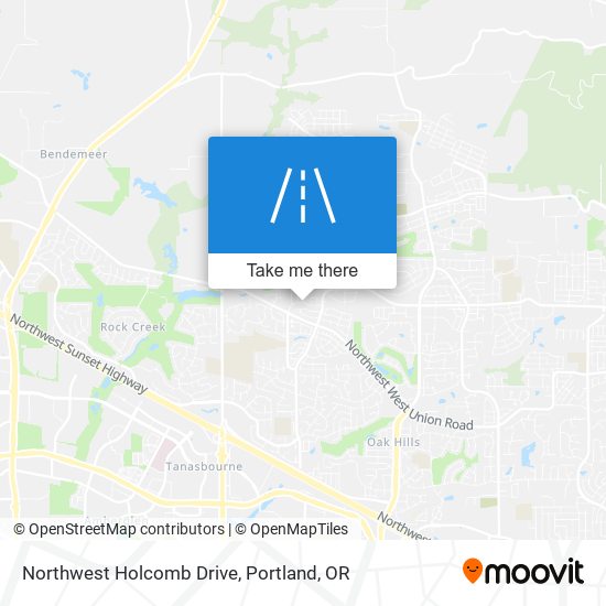 Northwest Holcomb Drive map