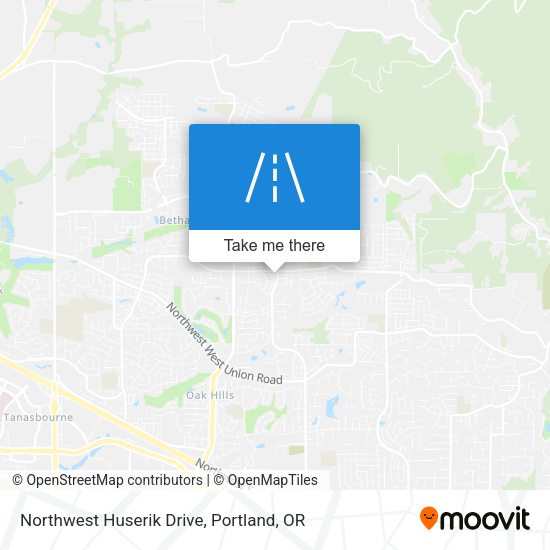 Northwest Huserik Drive map