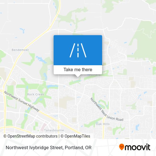 Northwest Ivybridge Street map