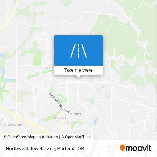 Northwest Jewell Lane map