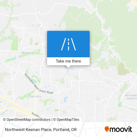 Mapa de Northwest Keenan Place