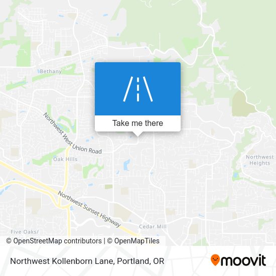 Northwest Kollenborn Lane map