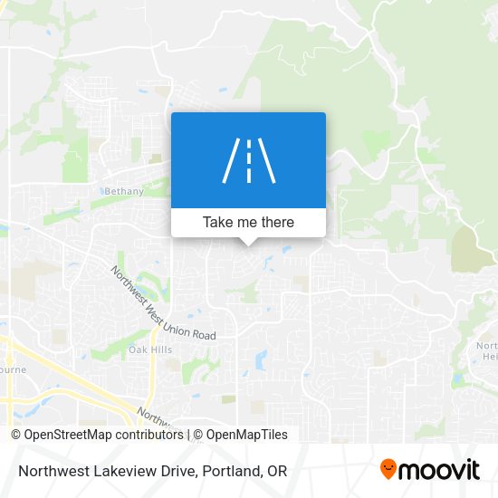 Northwest Lakeview Drive map
