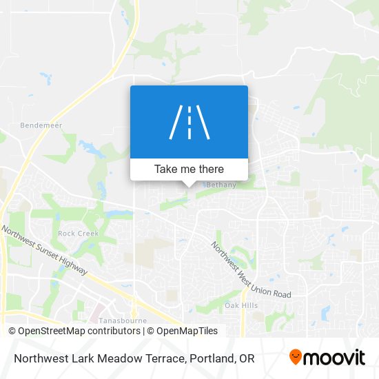 Northwest Lark Meadow Terrace map