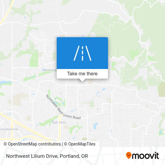 Northwest Lilium Drive map