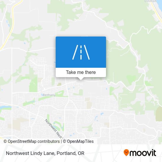 Northwest Lindy Lane map