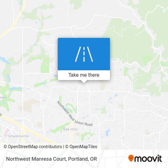 Northwest Manresa Court map