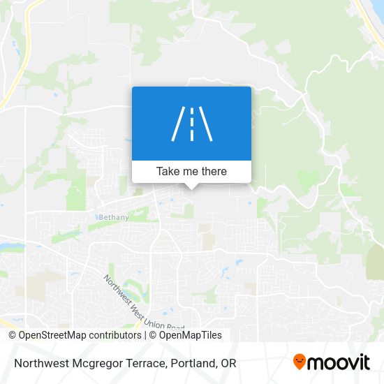 Northwest Mcgregor Terrace map