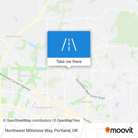 Northwest Millstone Way map