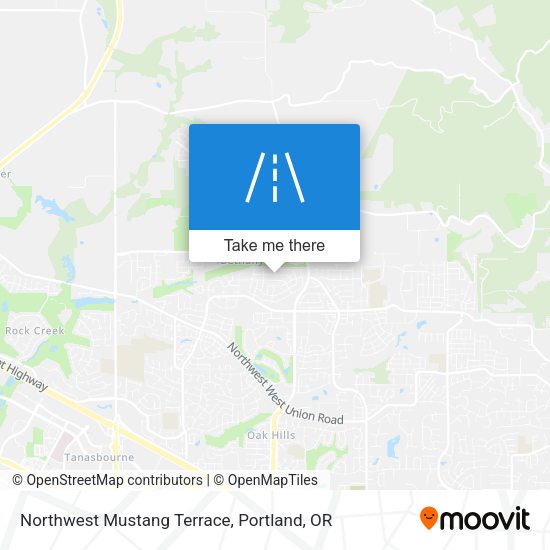 Northwest Mustang Terrace map